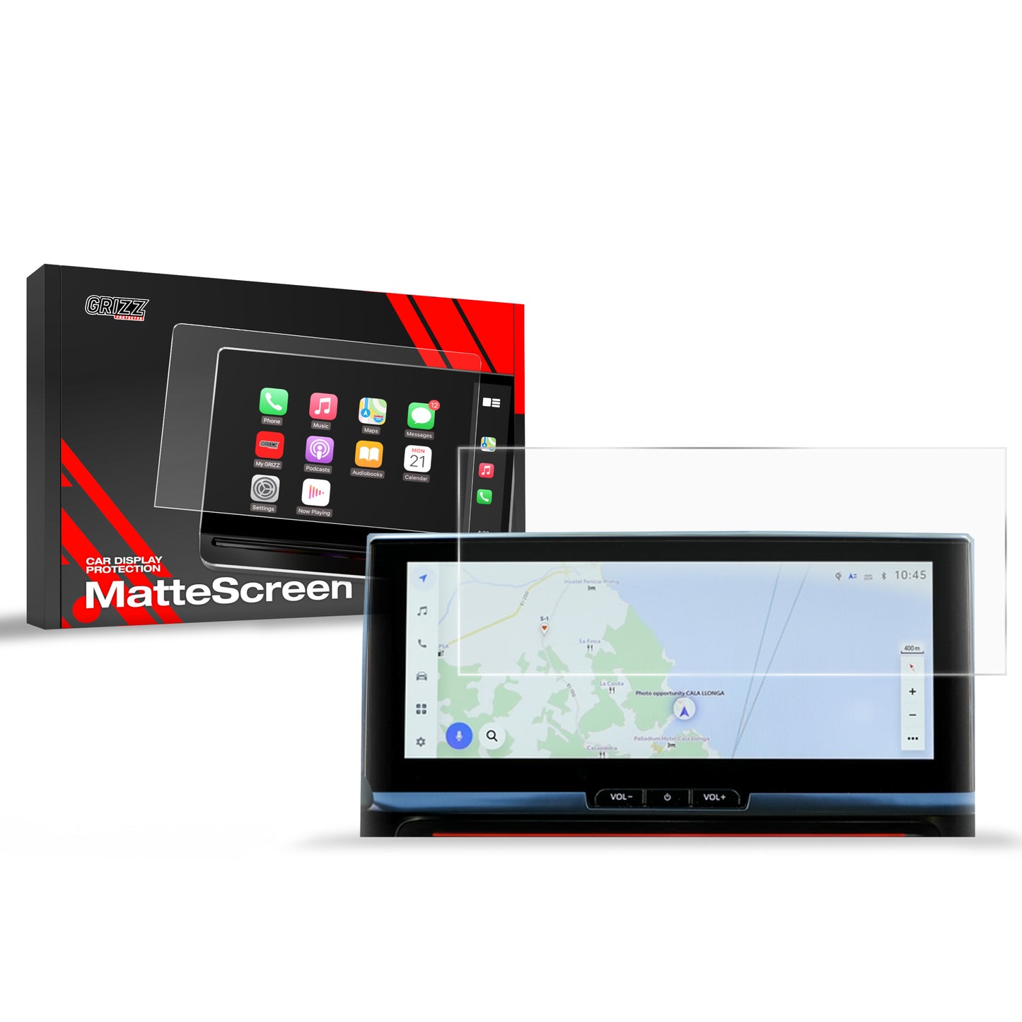 Anti-fingerprint screen film Toyota C-HR 12,3" (2024-2025) Matte Grizz