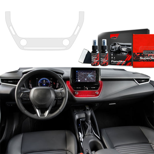 Grizz protective interior film Toyota Corolla (2019-2025) Anti-fingerprint PianoSkin