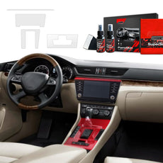 4in1 Grizz protective interior film Skoda Superb 3 (2015-2024) Anti-fingerprint PianoSkin