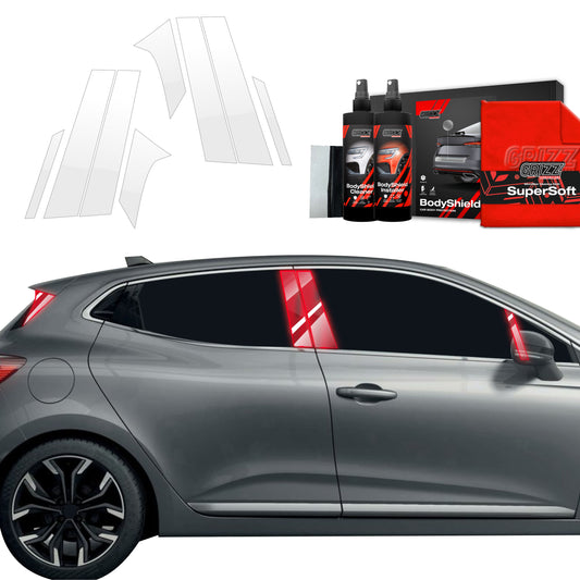 8in1 Protective film for pillars for Renault Clio (2020-2024)
