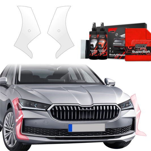 2in1 Protective film for bumper for Skoda Superb 4 Liftback (2024-2025)