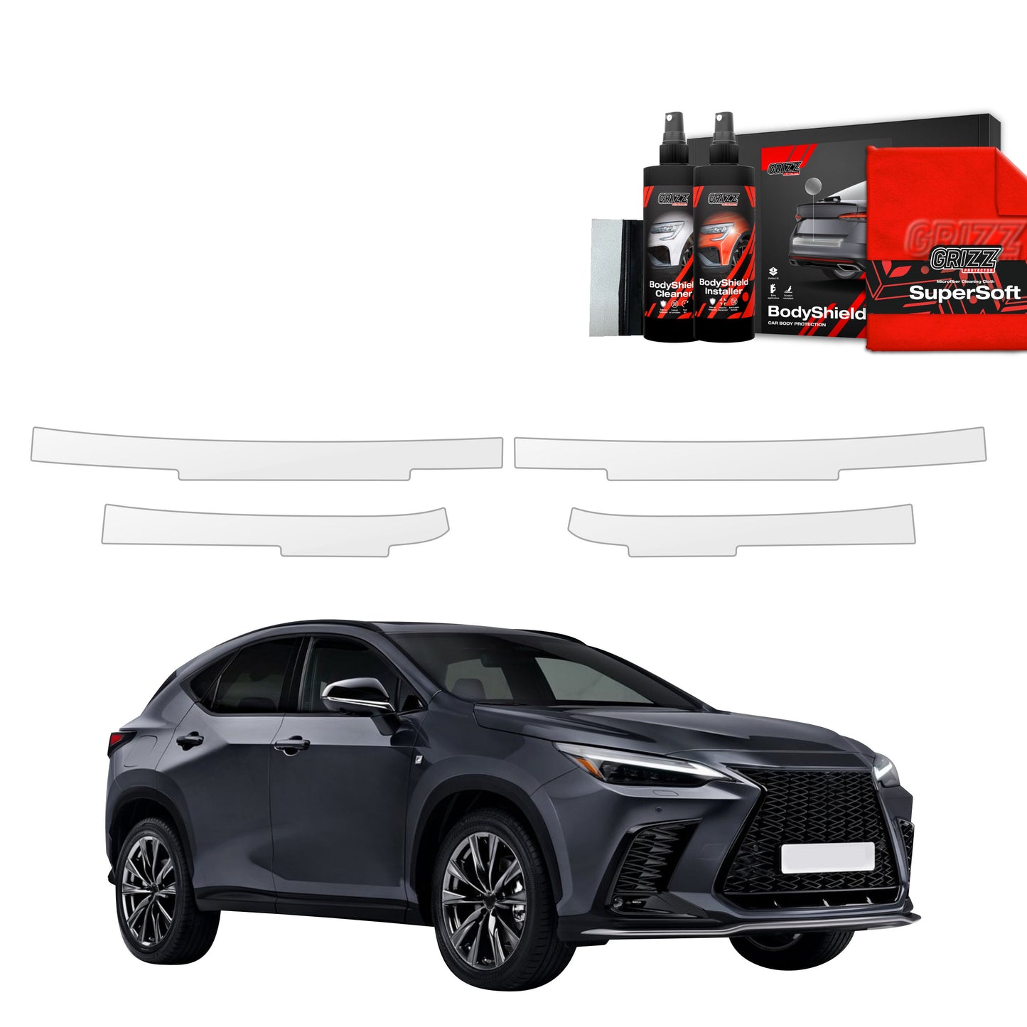 4in1 Protective film for sills for Lexus NX 350h (2021-2023)