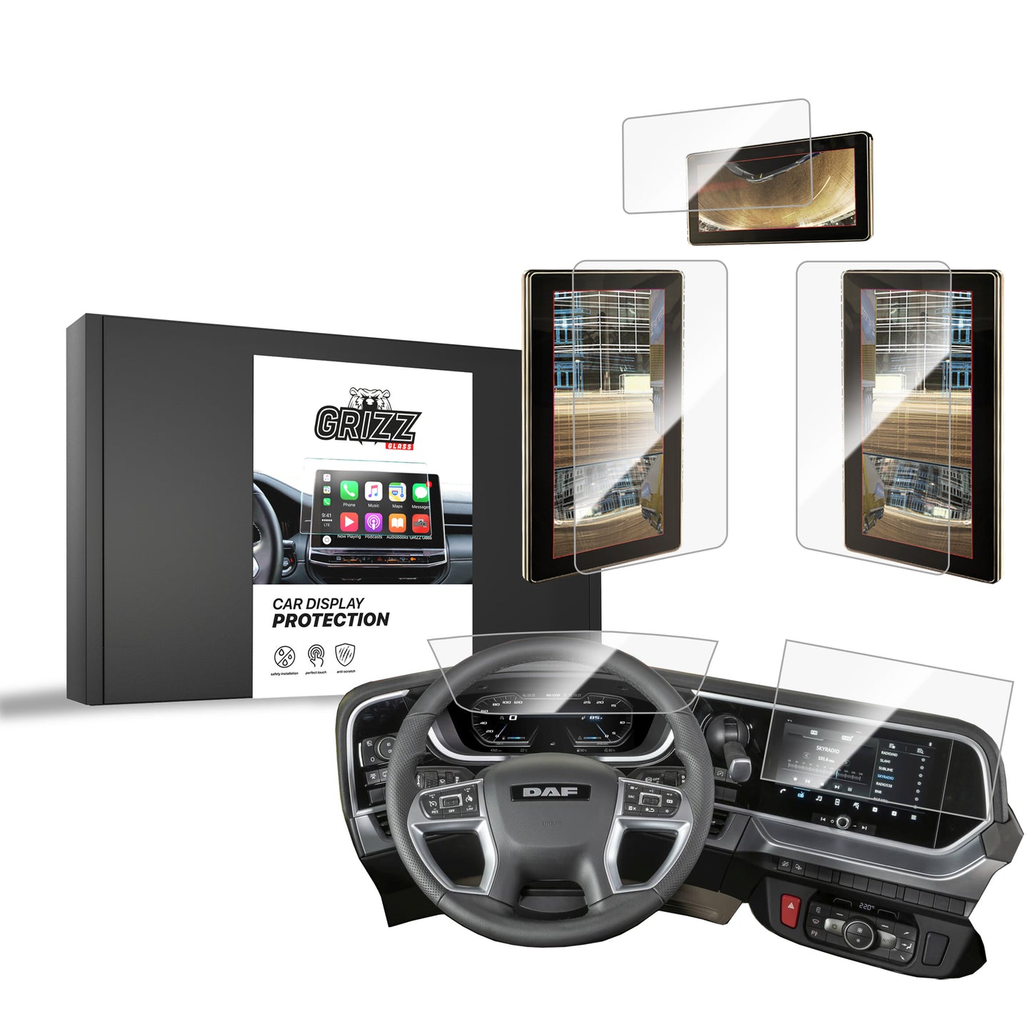 Ceramic screen film DAF XB NGD Grizz 5in1