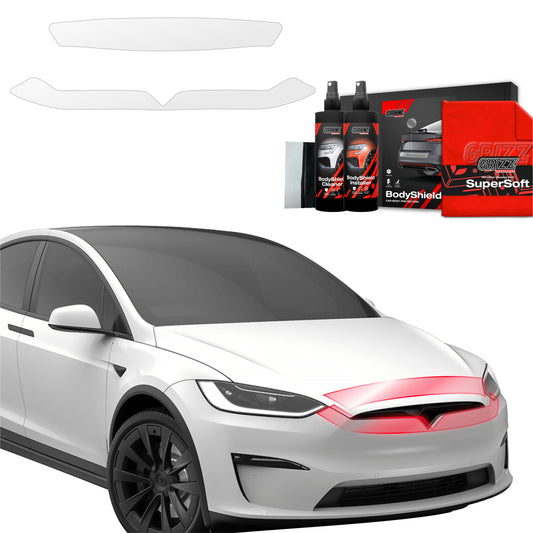 2in1 Protective film for hood for Tesla Model X (2021-2025)