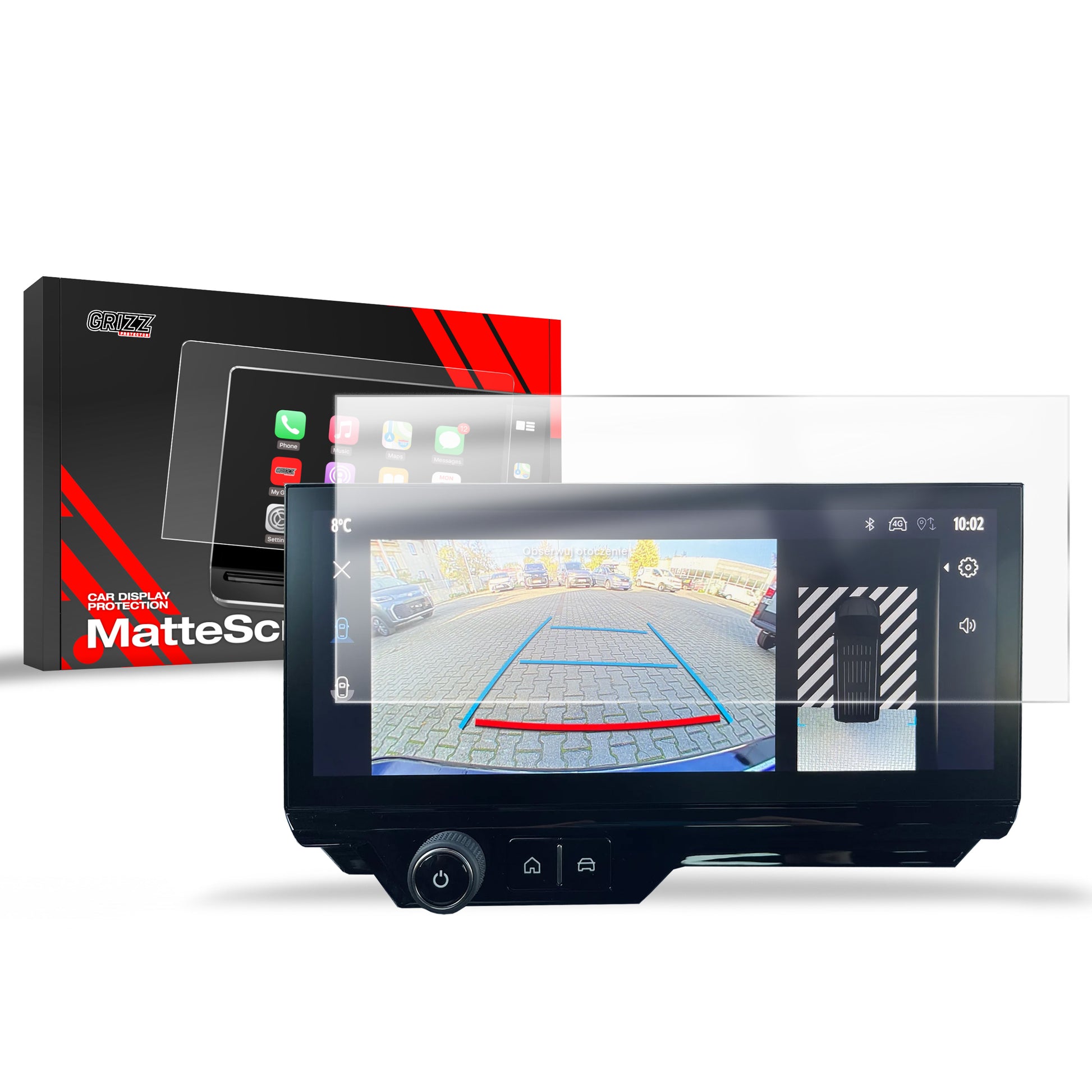 Anti-fingerprint screen film Toyota Proace City 10" (2024-2025) Matte Grizz