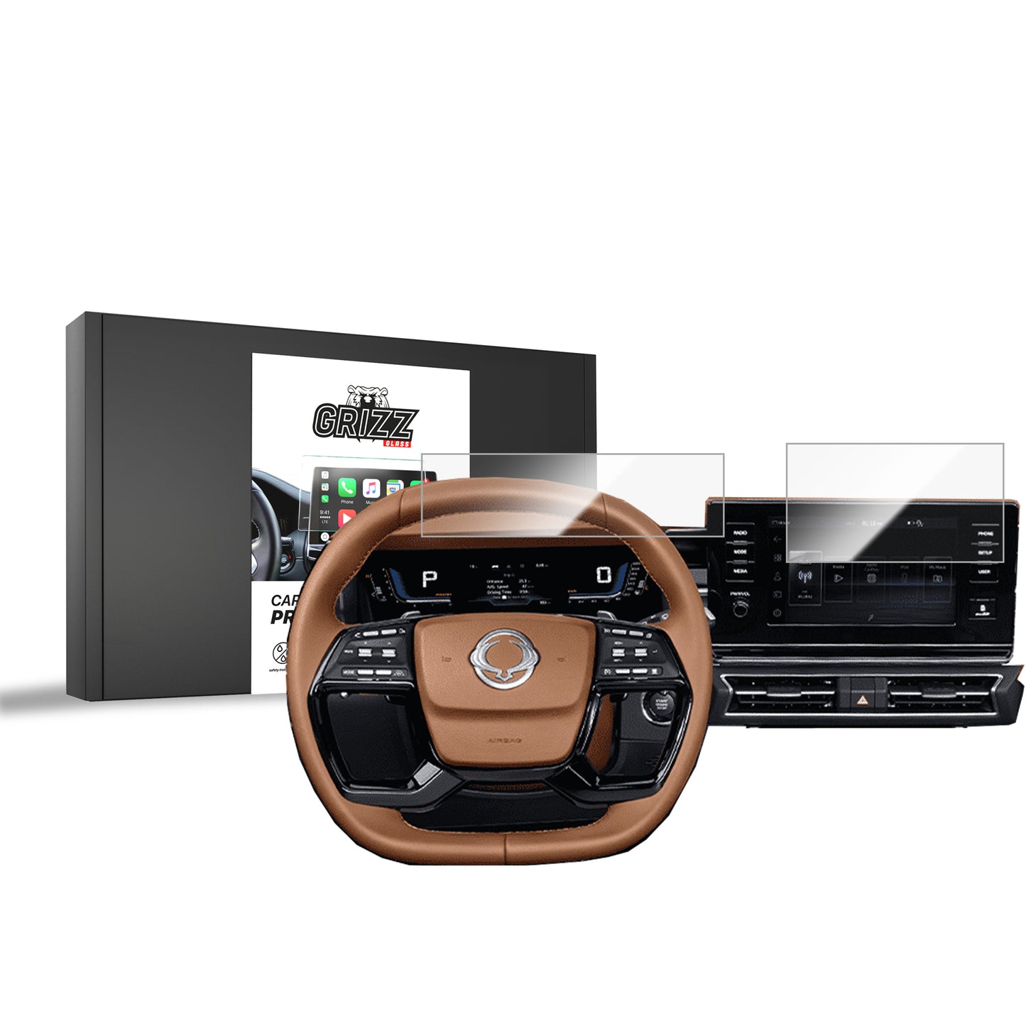 Ceramic screen film SsangYong Torres 9" (2023-2025) Grizz 2in1