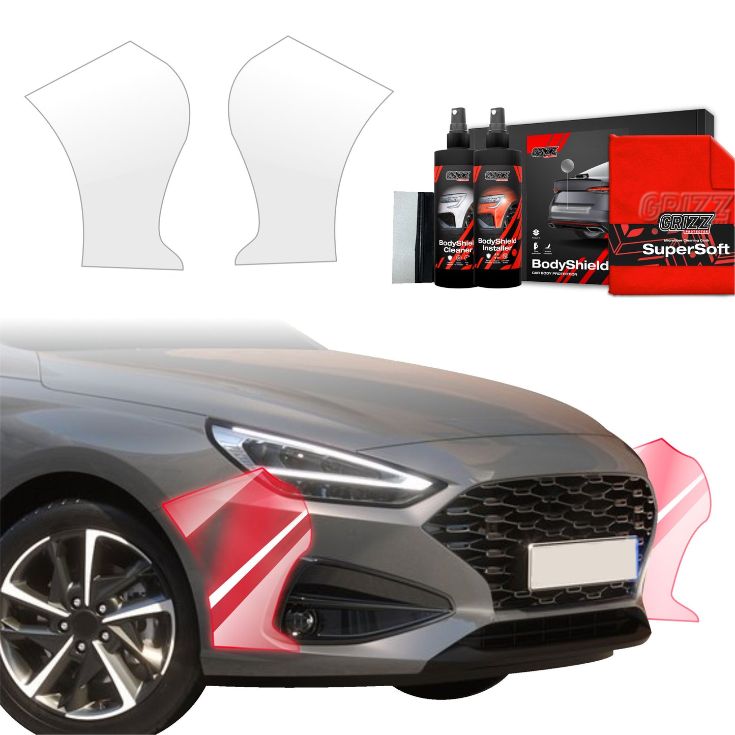 2in1 Protective film for bumper for Hyundai i30 Wagon (2020-2025)