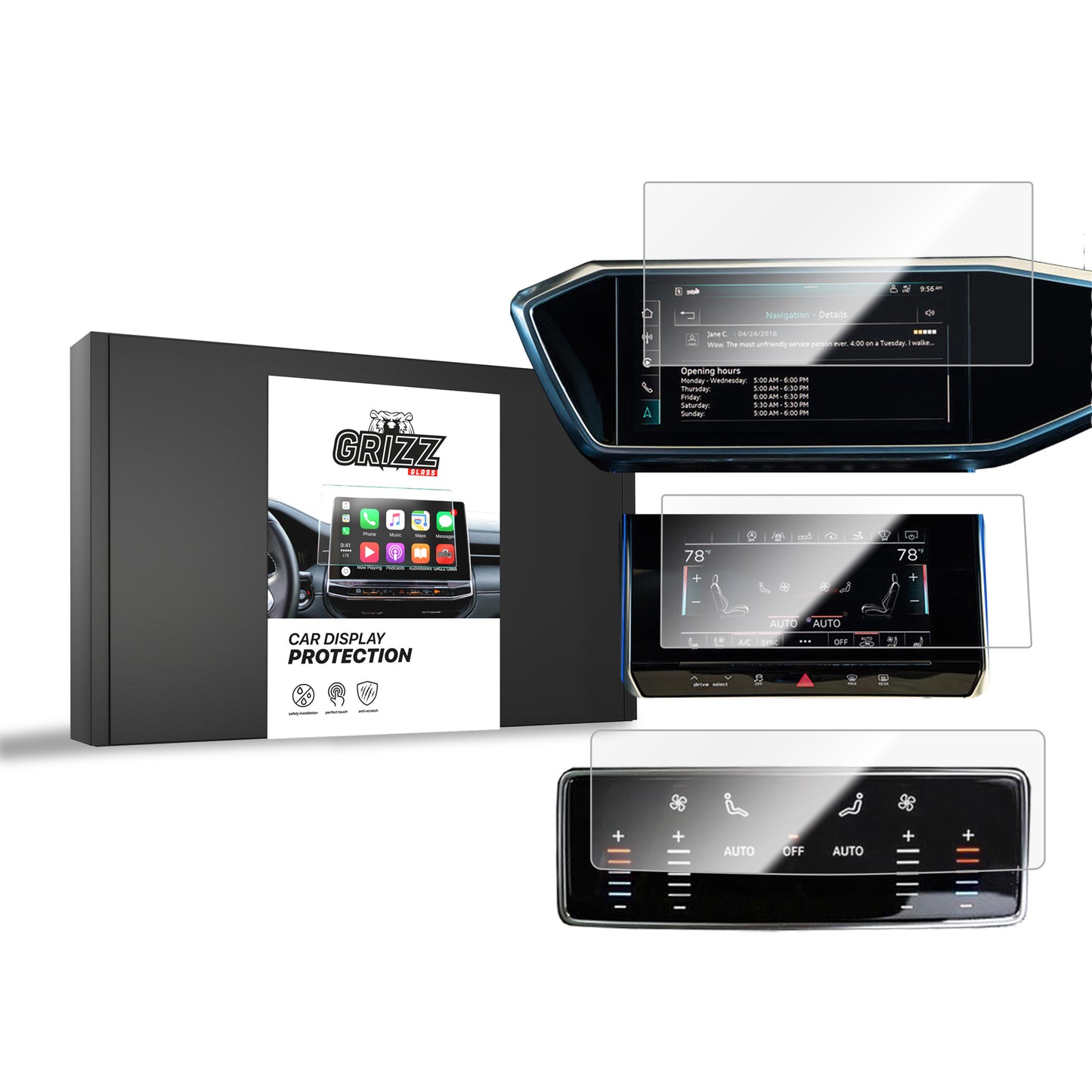 Ceramic screen film Audi A7 C8 (2018-2025) Grizz 3in1