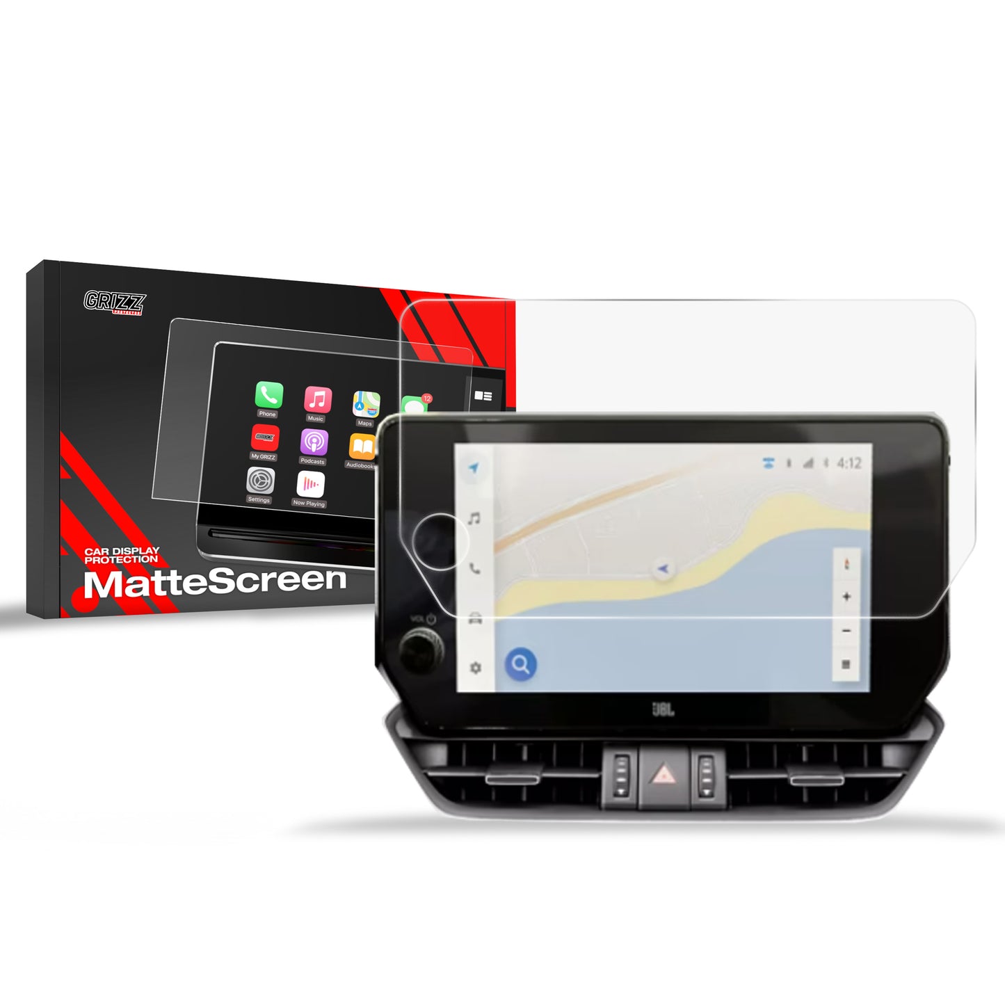 Anti-fingerprint screen film Toyota RAV4 5 (2019-2025) Matte Grizz