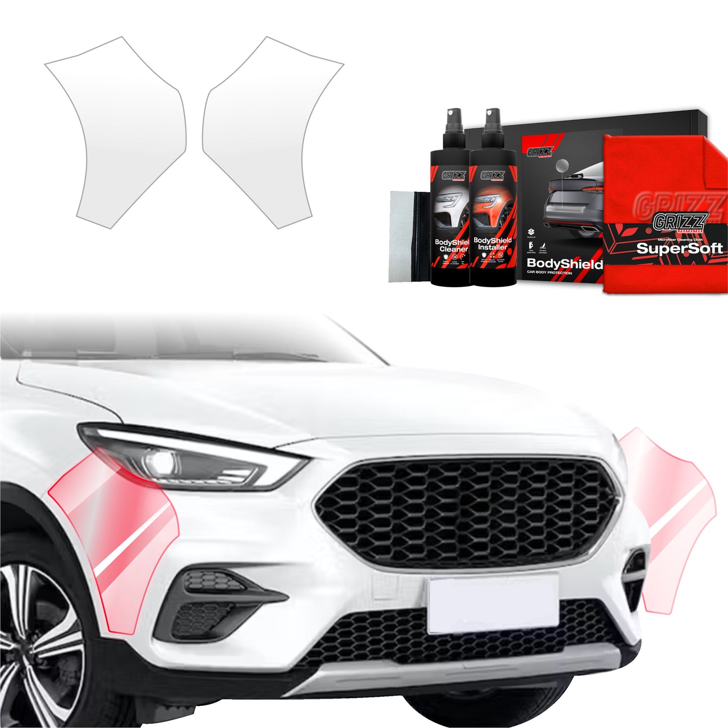 2in1 Protective film for bumper for MG ZS Classic (2019-2025)