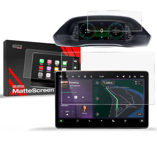 Anti-fingerprint screen film Skoda Octavia 4 10" Facelift (2024-2025) Matte Grizz 2in1