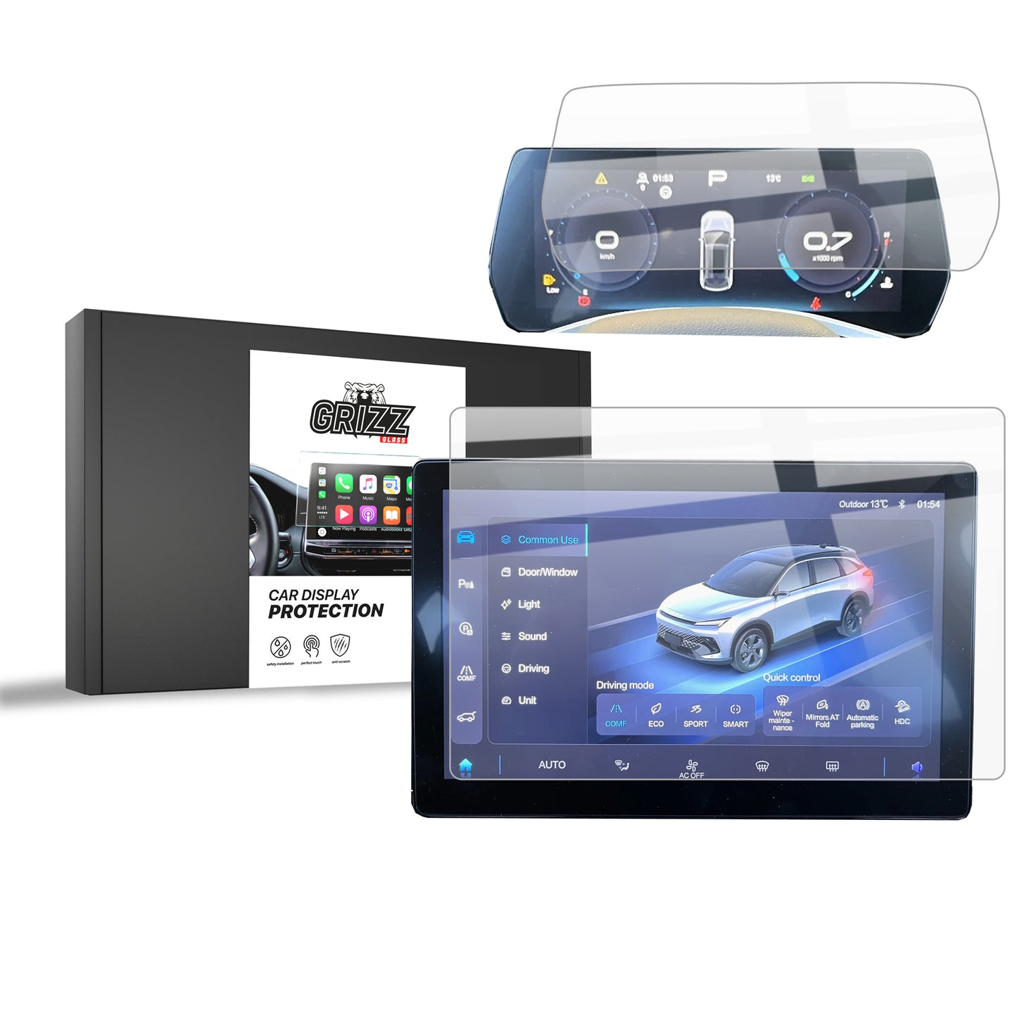 Ceramic screen film BAIC BEIJING 5 (2023-2025) Grizz 2in1