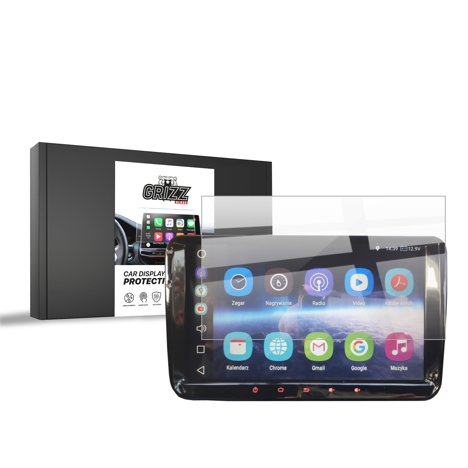 Ceramic screen film Volkswagen VW Golf 6 GTI 9" Android Radio Grizz