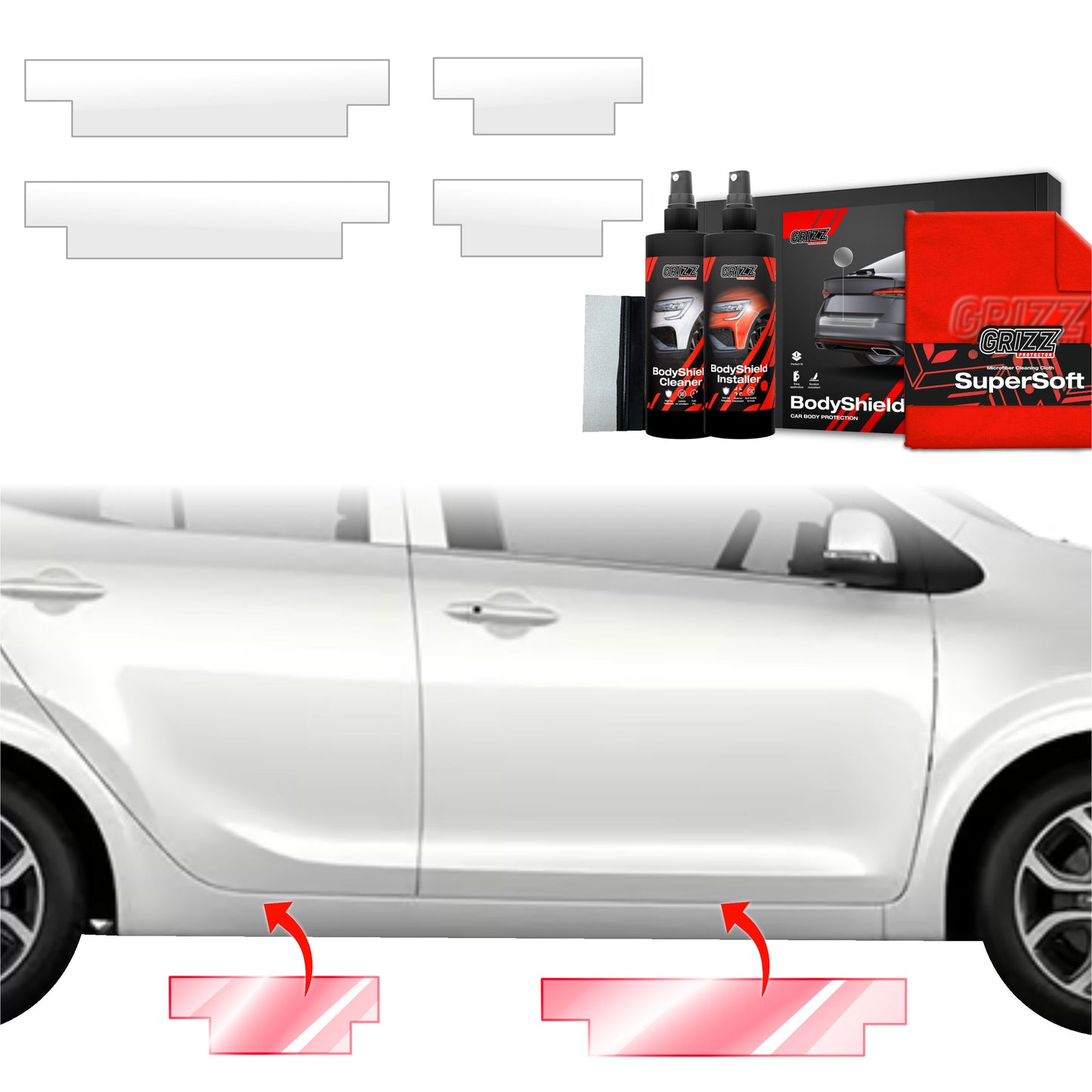 4in1 Protective film for sills for Kia Picanto (2023-2025)