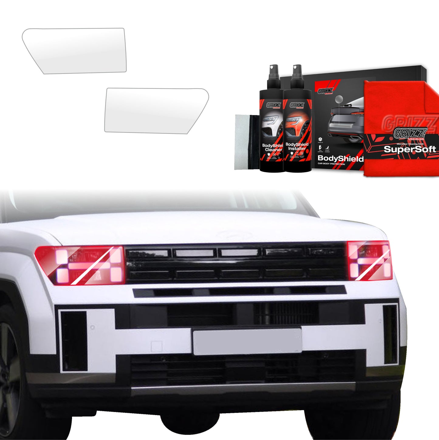 2in1 Protective film for lights for Hyundai Santa Fe (2023-2025)