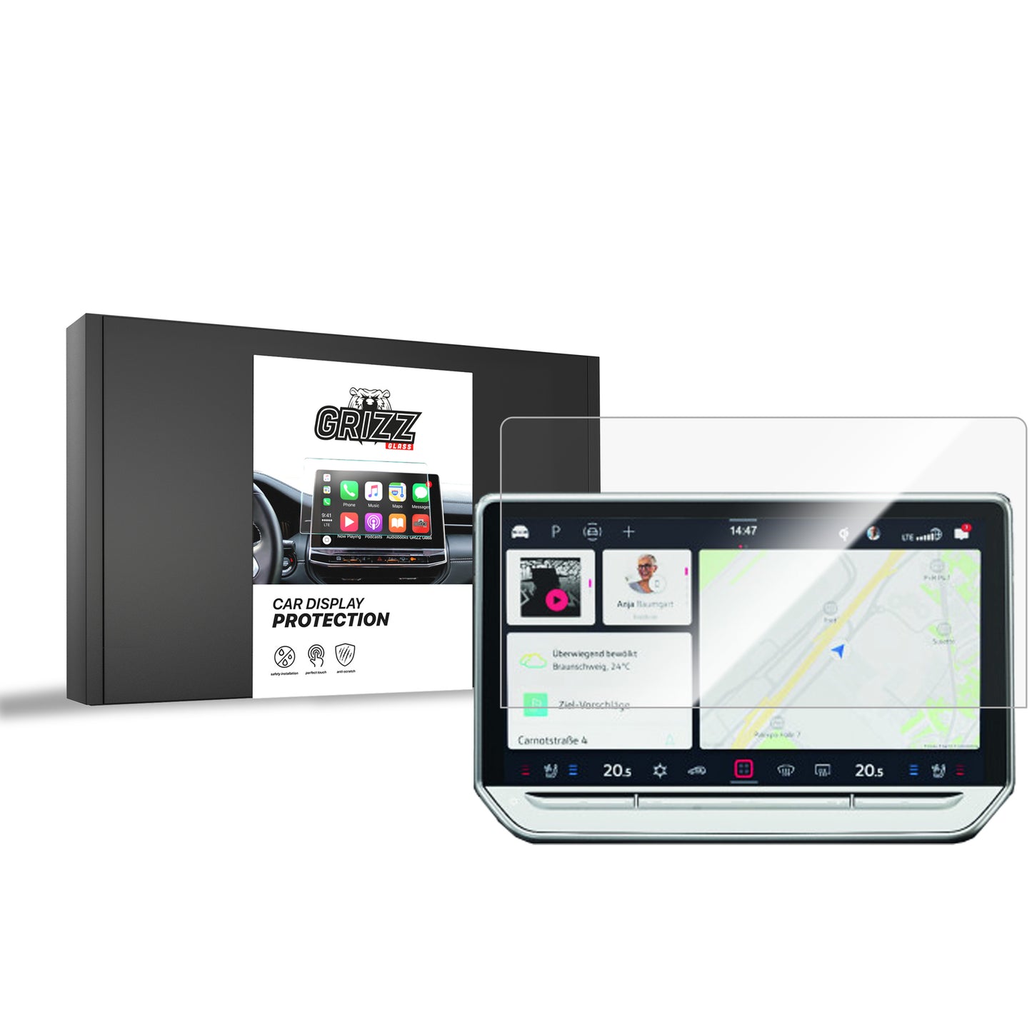 Ceramic screen film Volkswagen VW Crafter 12,9" (2024-2025) Grizz