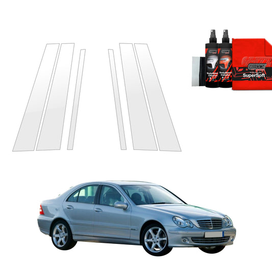 6in1 Protective film for pillars for Mercedes Benz C Klasa W203 Sedan (2000-2007)