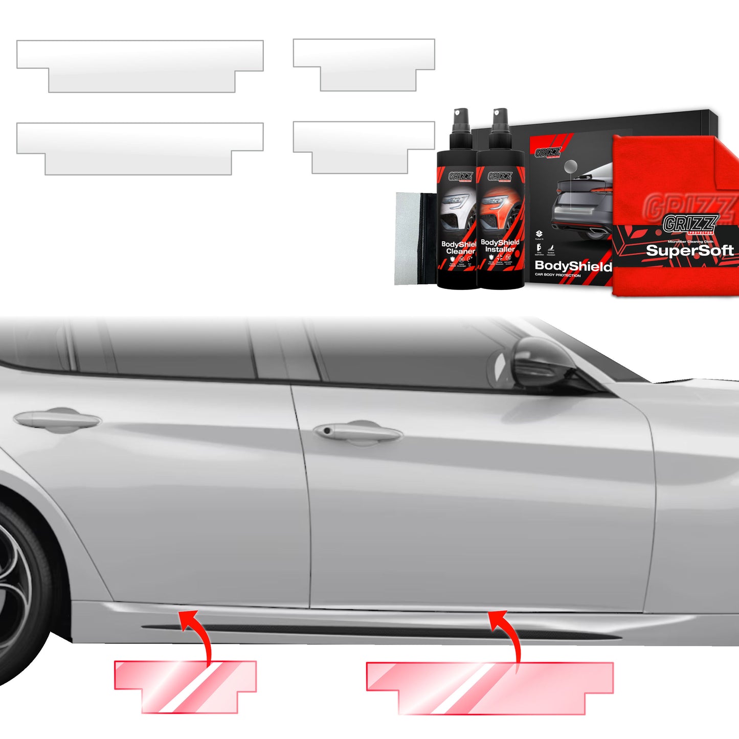 4in1 Protective film for sills for Alfa Romeo Giulia (2023-2025)