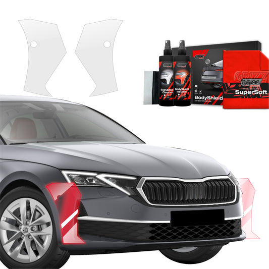 2in1 Protective film for bumper for Skoda Octavia 4 Hatchback Facelifting (2024-2025)