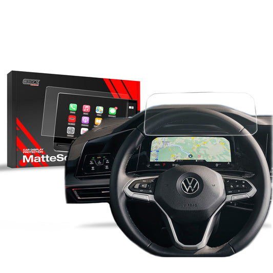 Anti-fingerprint screen film Volkswagen VW Golf 8 Digital Cockpit 10,25" (2020-2025) Matte Grizz