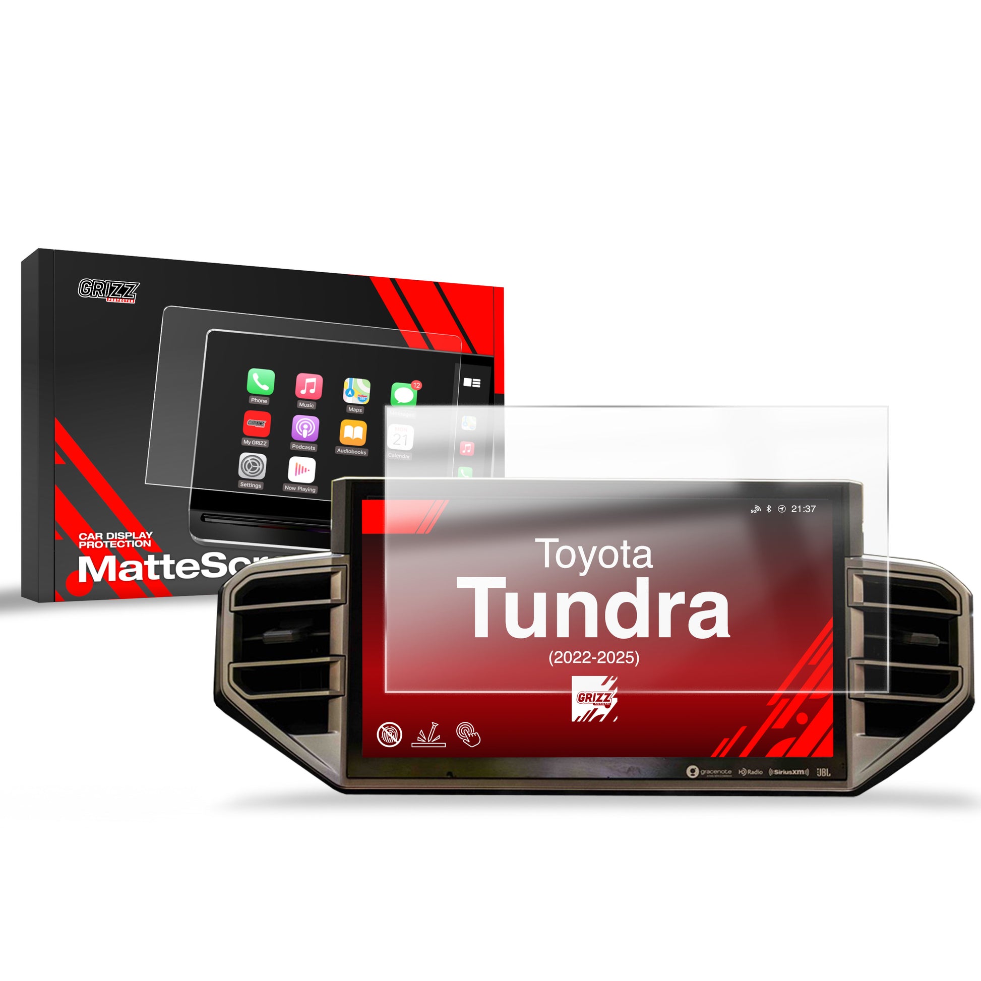 Anti-fingerprint screen film Toyota Tundra 14" (2022-2025) Matte Grizz