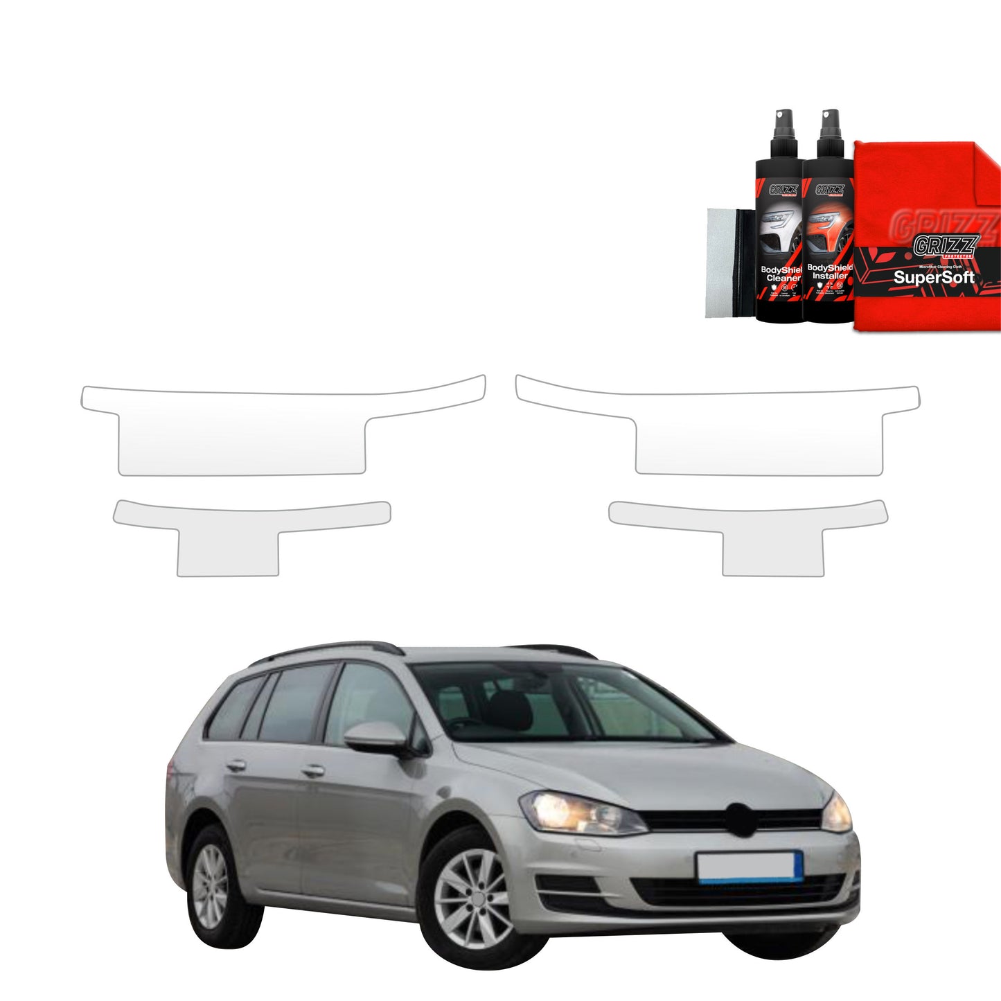 4in1 Protective film for sills for Volkswagen Golf 7 Variant (2013-2020)