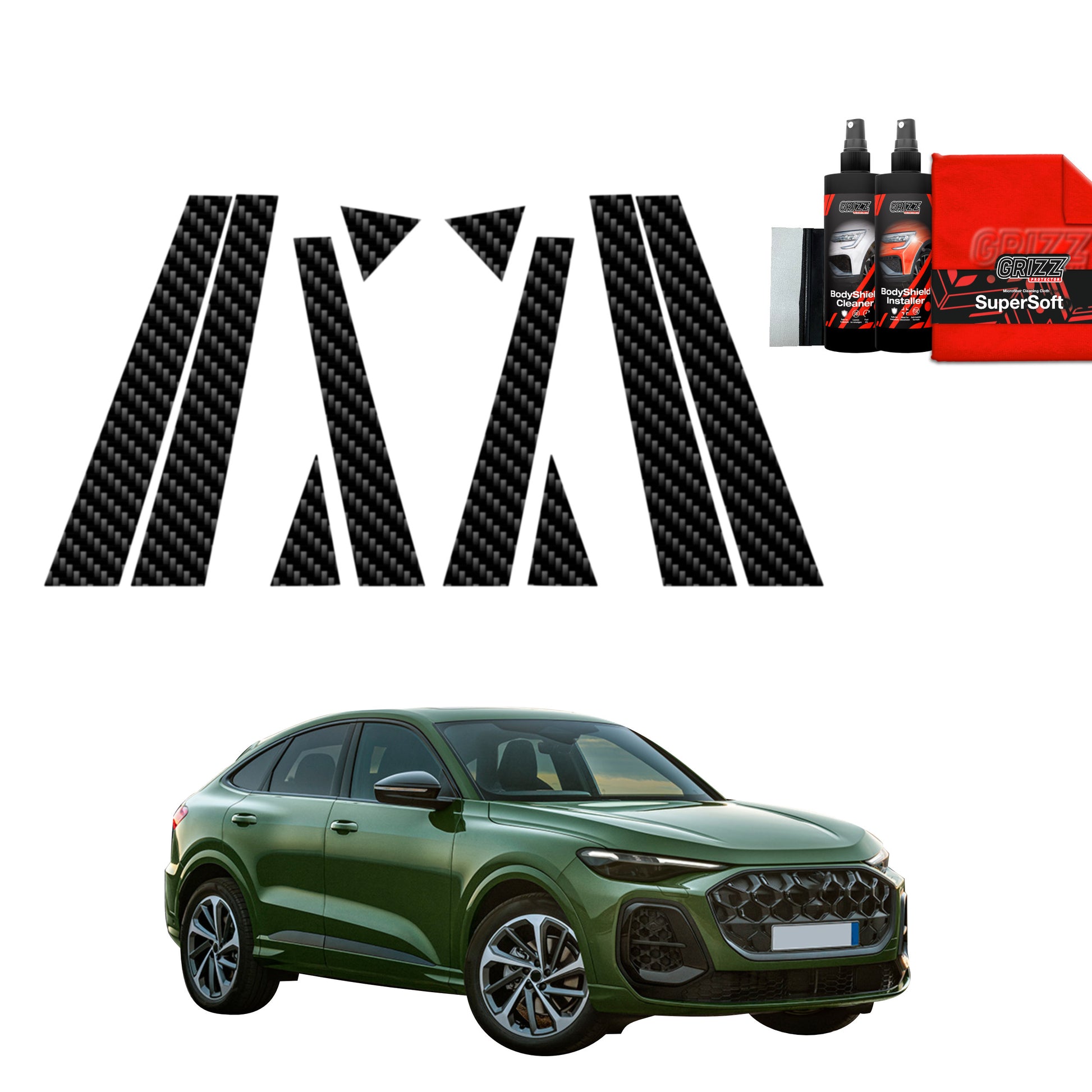 10in1 Carbon film for pillars for Audi Q5 Sportback (2025)