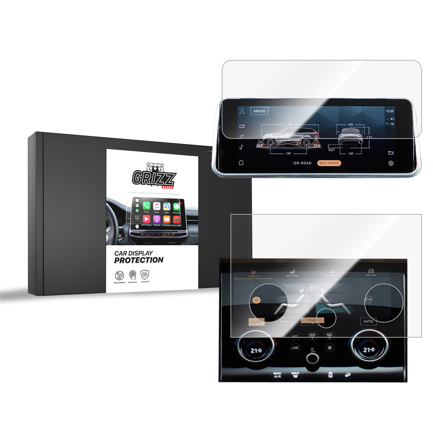 Ceramic screen film Range Rover Evoque (2019-2023) Grizz 2in1