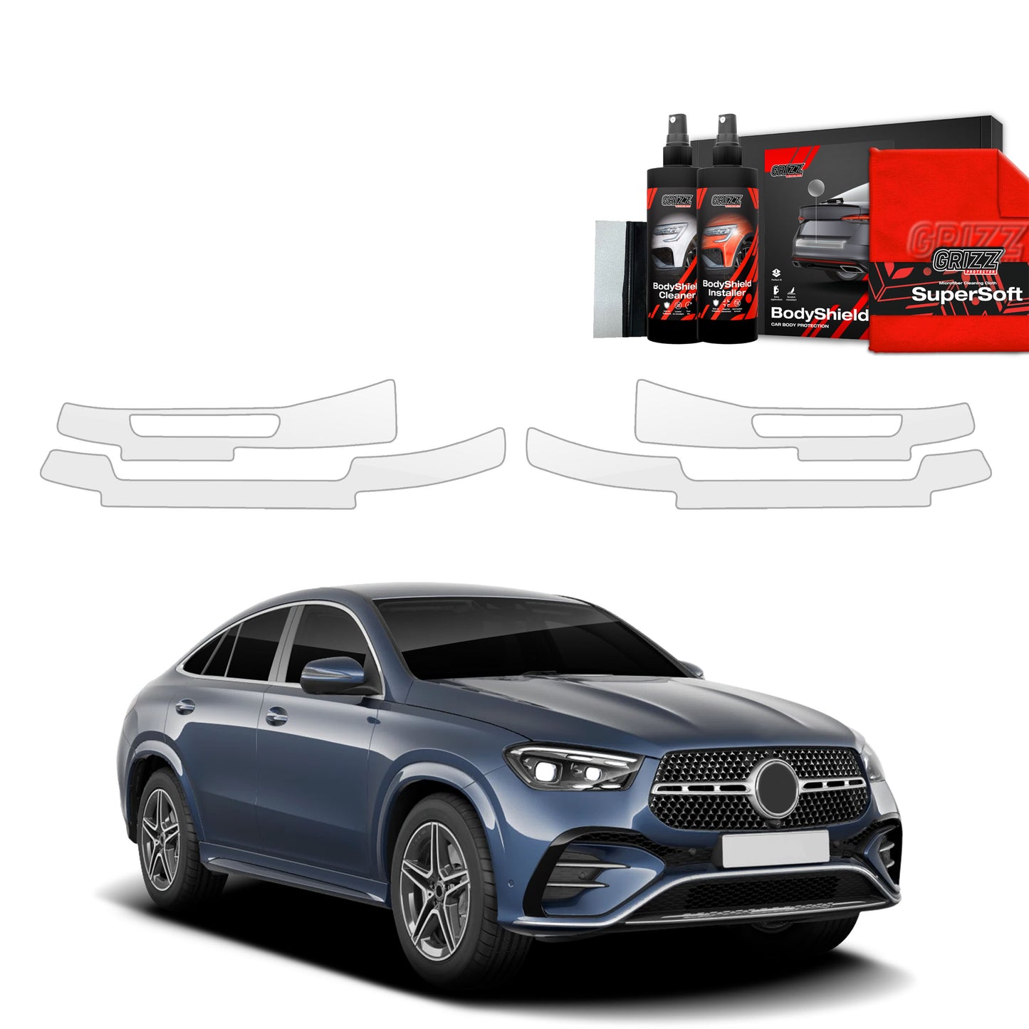 4in1 Protective film for sills for Mercedes GLE 450d (2023-2025)