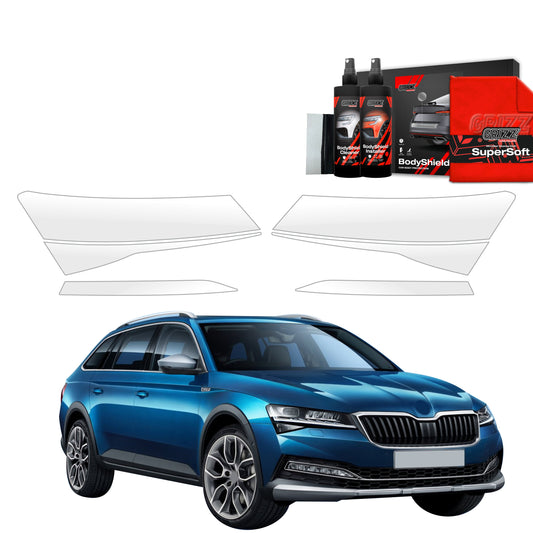 6in1 Protective film for lights for Skoda Superb 3 Combi (2019-2023)