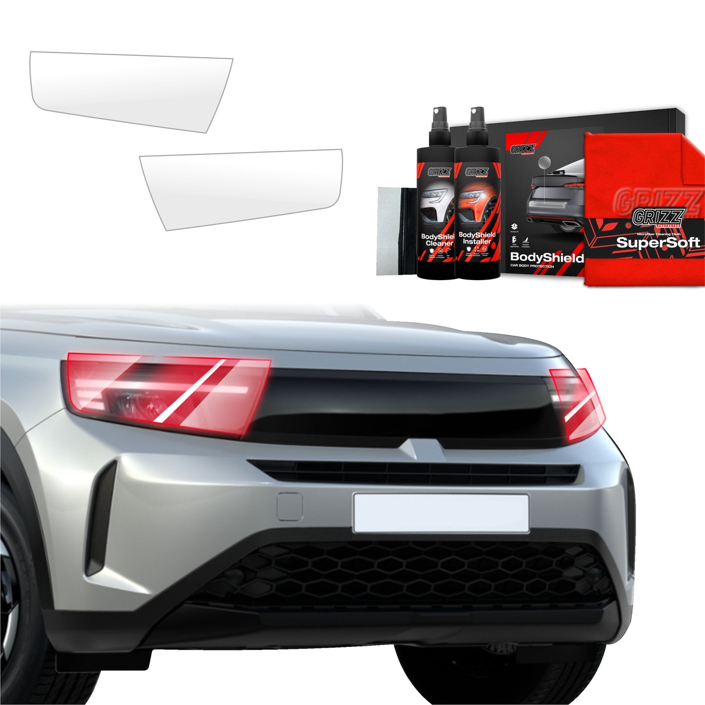 2in1 Protective film for lights for Opel Frontera (2024-2025)