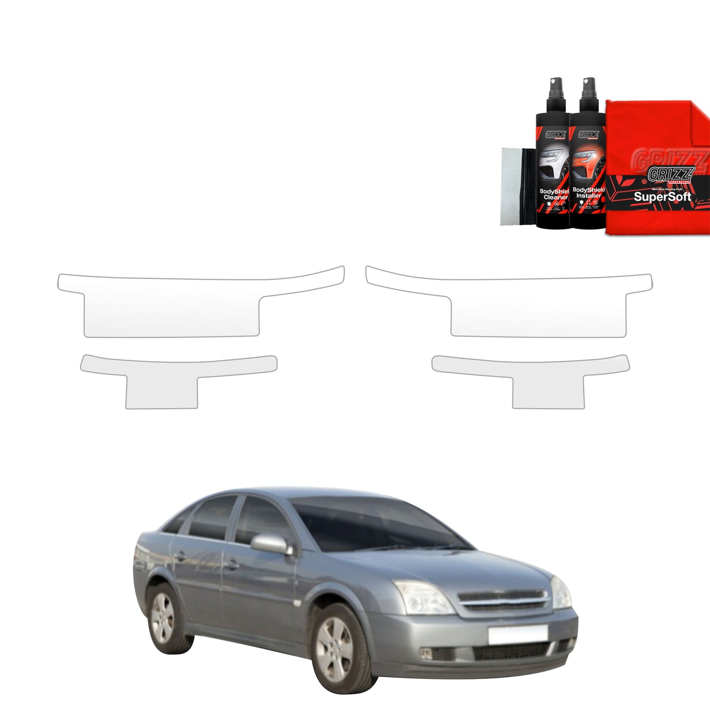 4in1 Protective film for sills for Opel Vectra C Liftback (2002-2005)