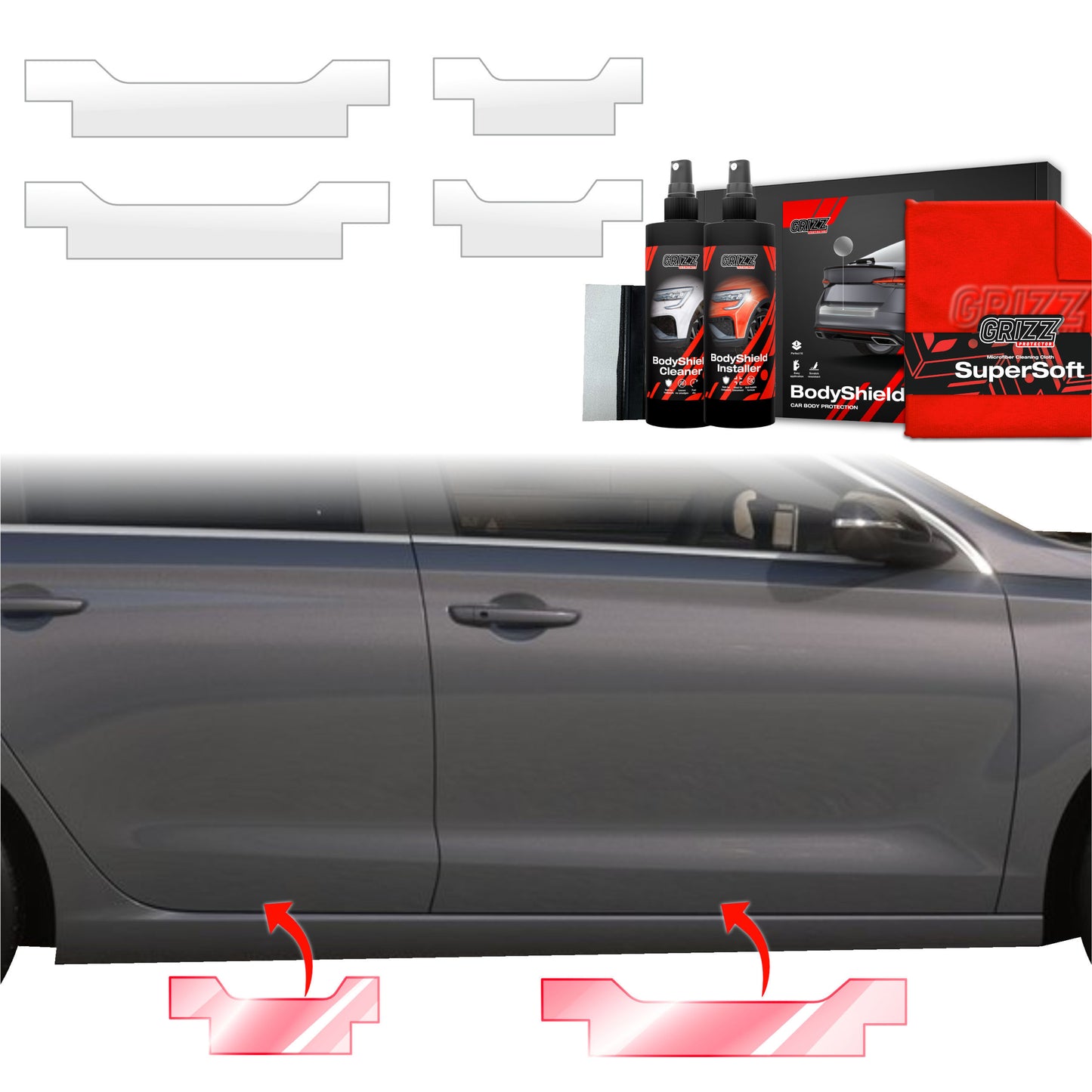 4in1 Protective film for sills for Hyundai i30 Hatchback (2020-2025)