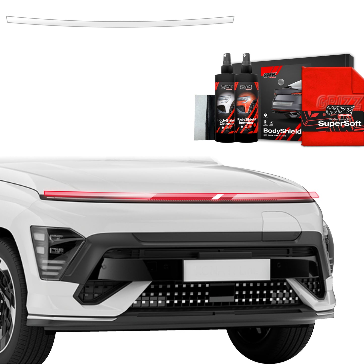 Protective film for lights for Hyundai Kona N-Line (2023-2025)