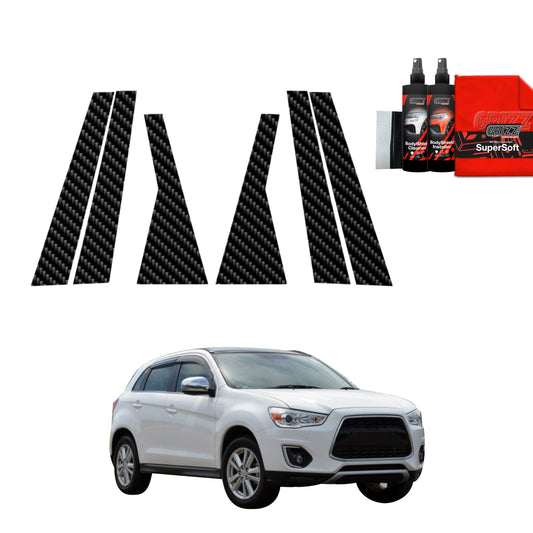 6in1 Carbon film for pillars for Mitsubishi ASX (2010-2019)