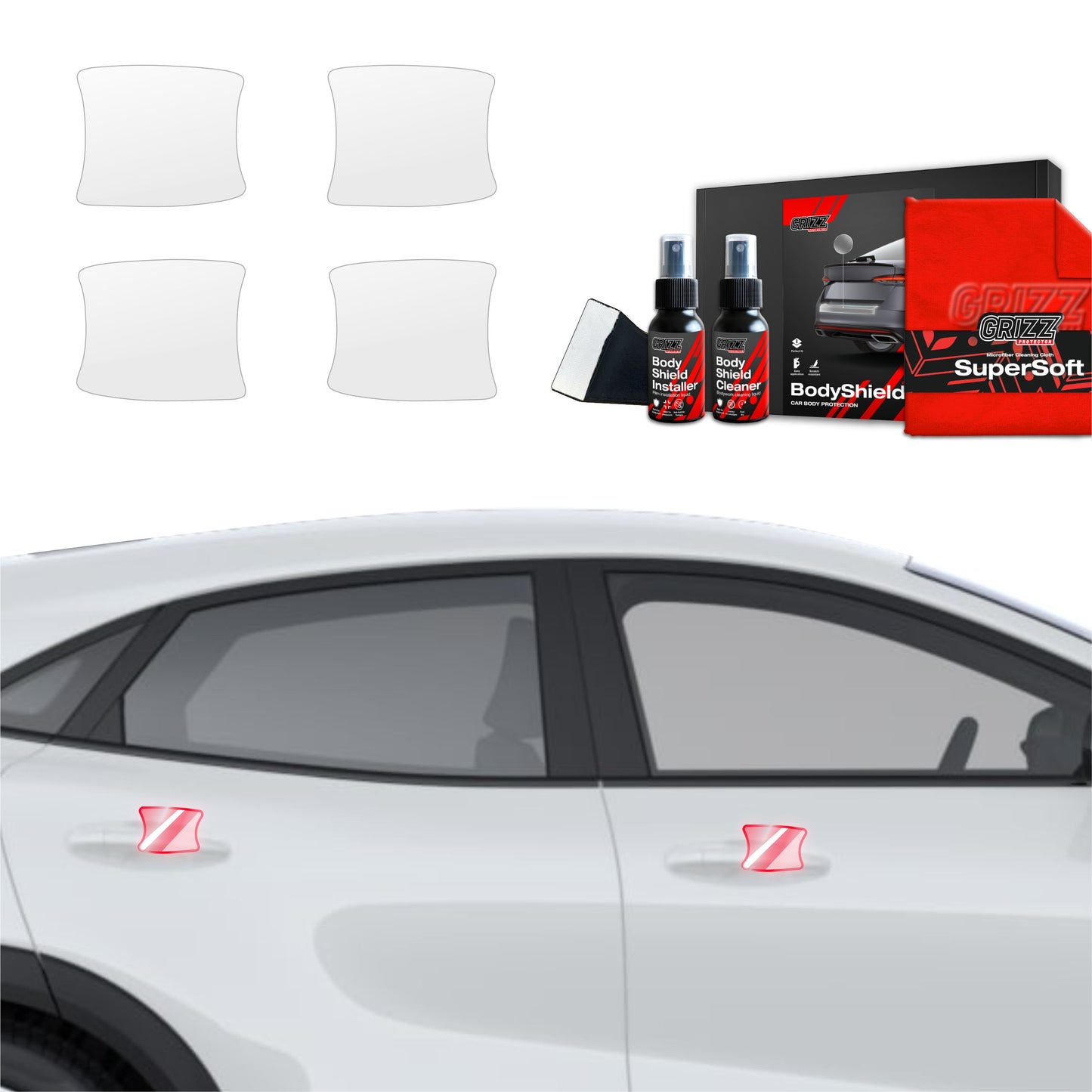 4in1 Protective film under door handles for Ford Puma Facelift (2024-2025)