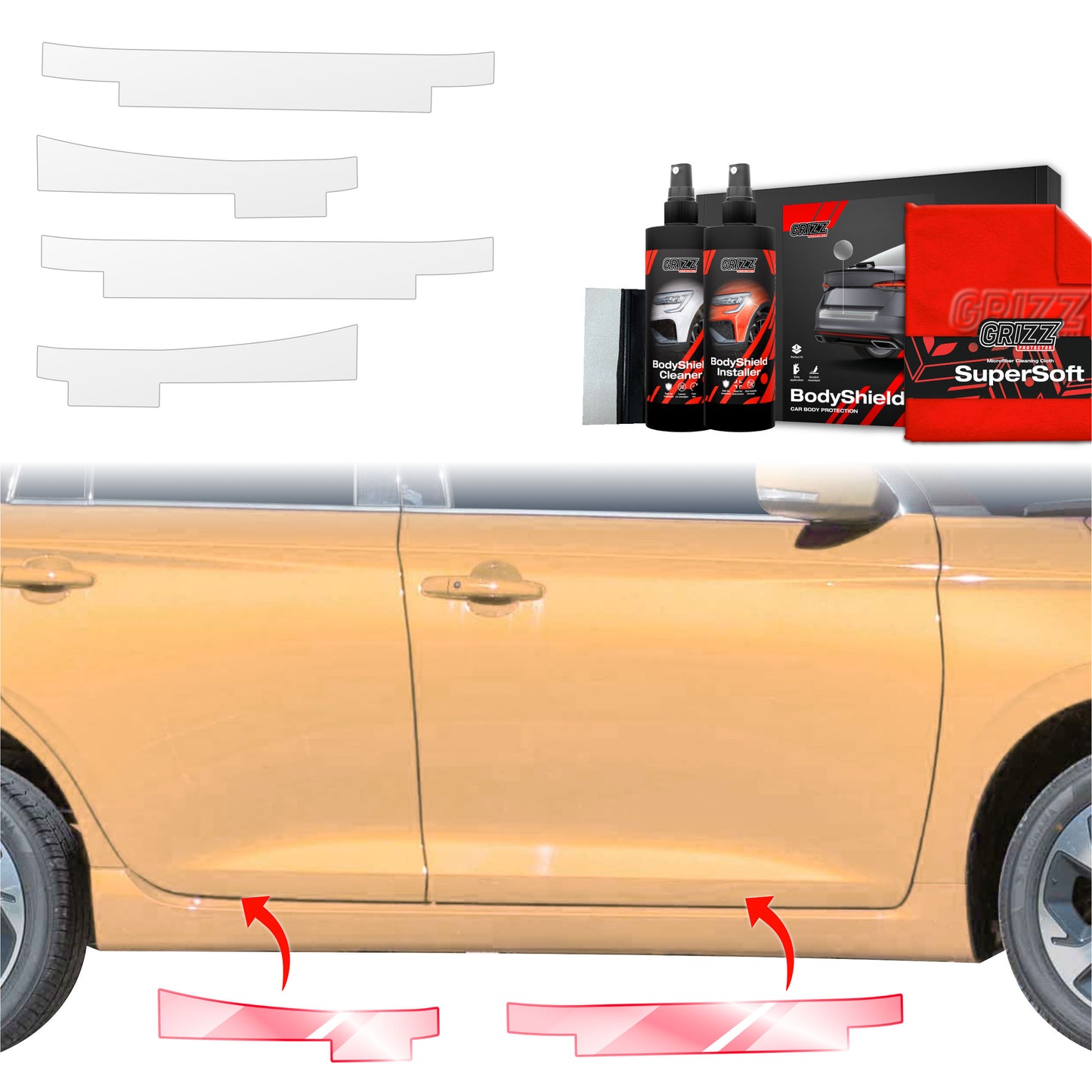 4in1 Protective film for sills for Suzuki Swift (2024-2025)