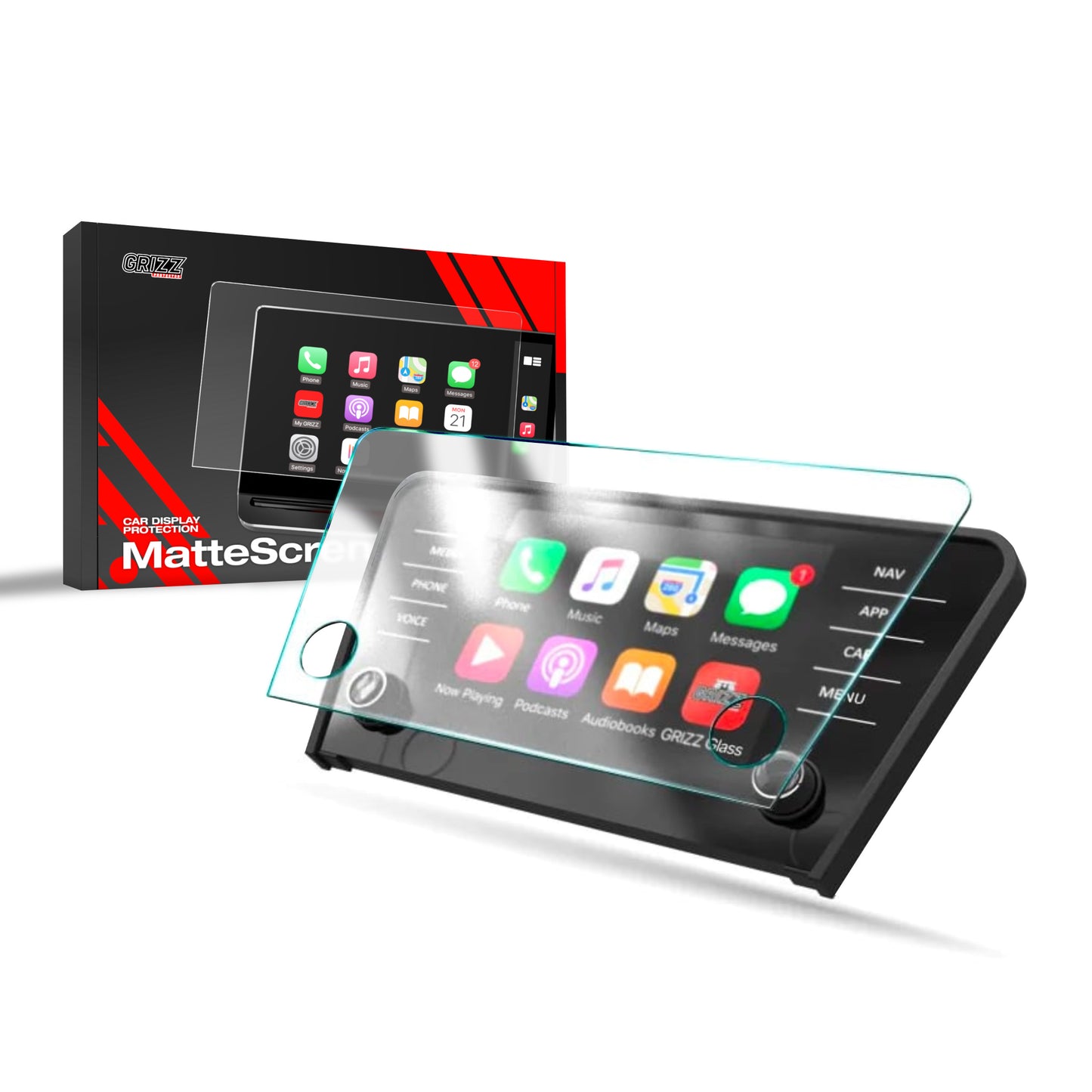 Anti-fingerprint screen film Skoda Octavia 3 8" Bolero (2017-2020) Matte Grizz