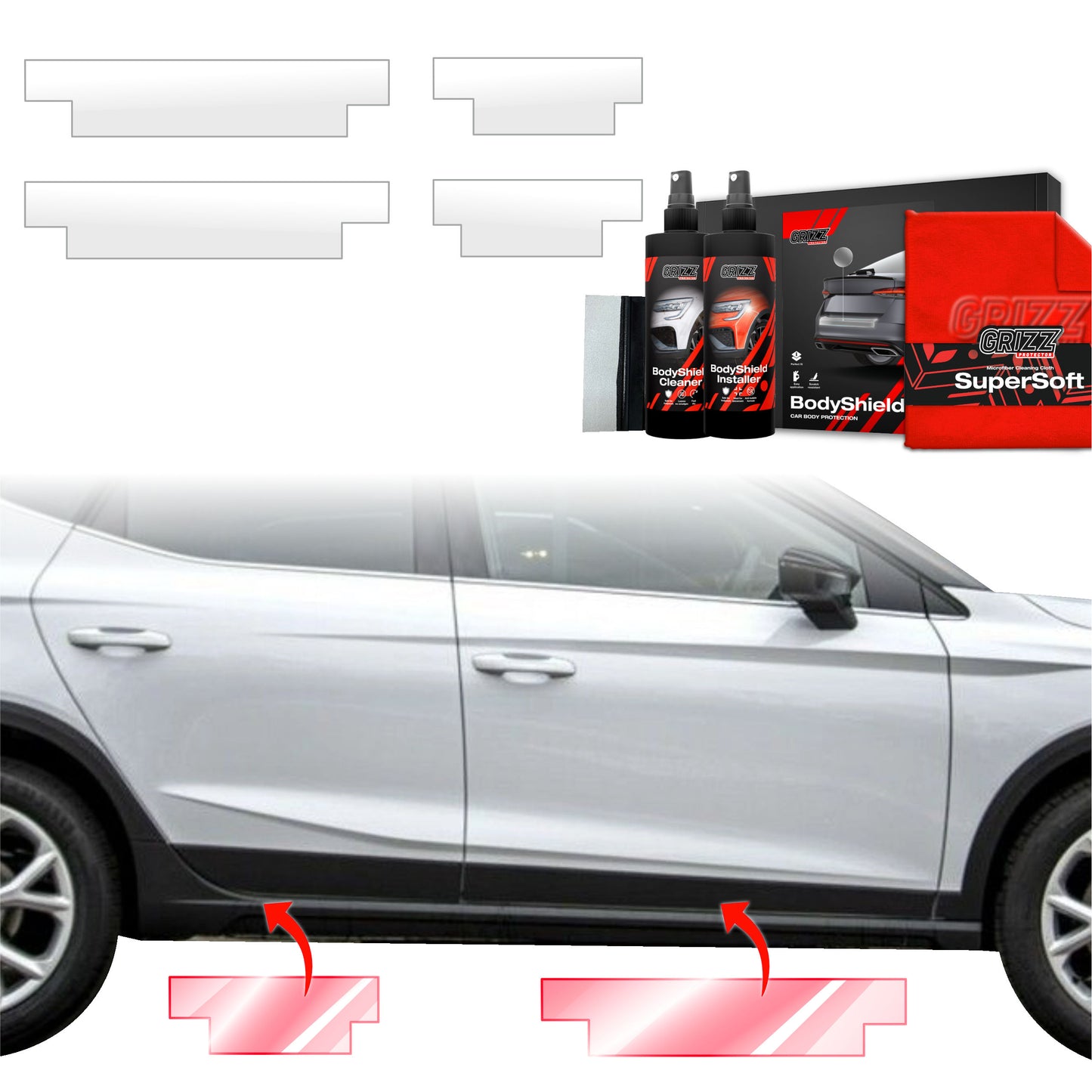 4in1 Protective film for sills for Seat Arona (2021-2025)