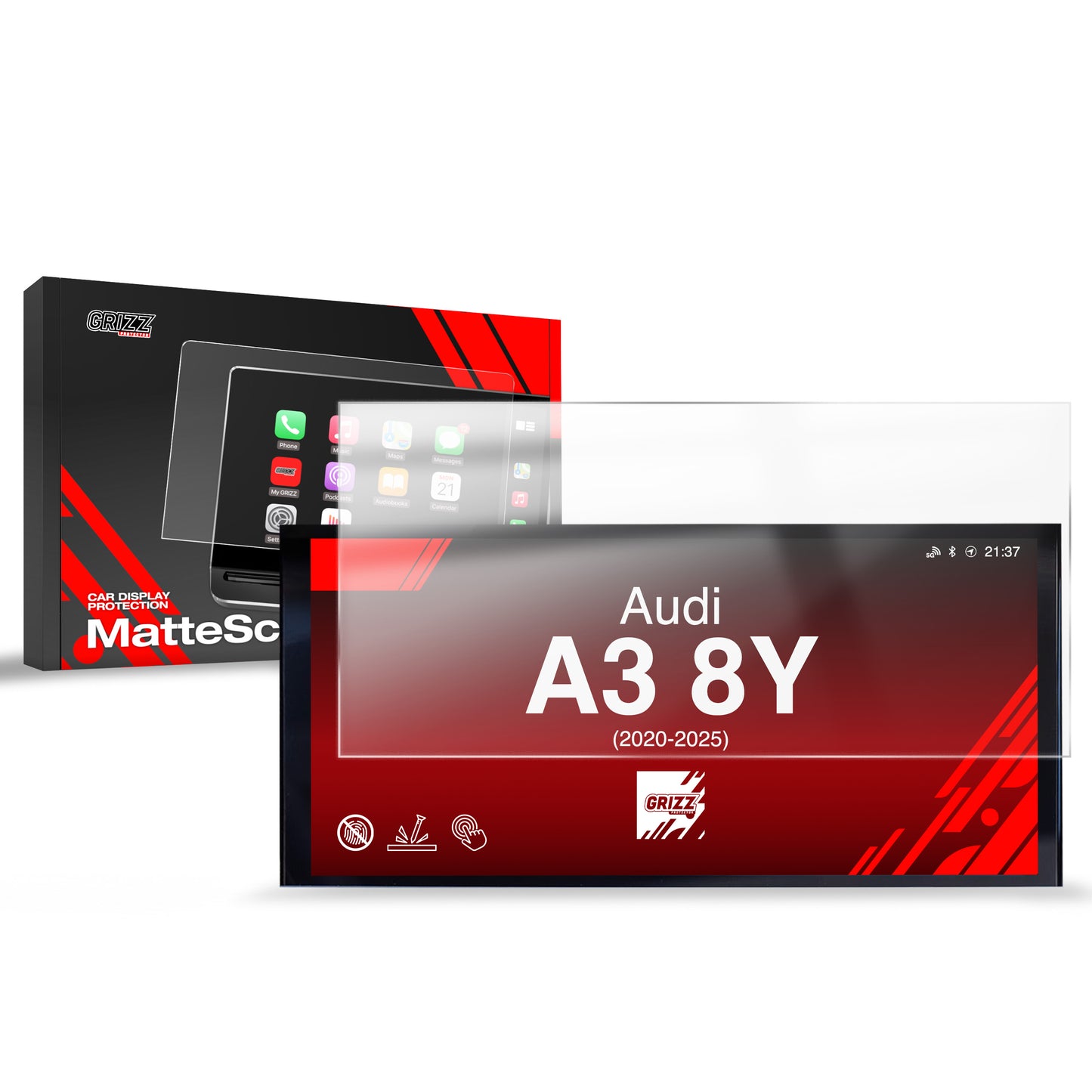 Anti-fingerprint screen film Audi A3 8Y (2020-2025) Matte Grizz
