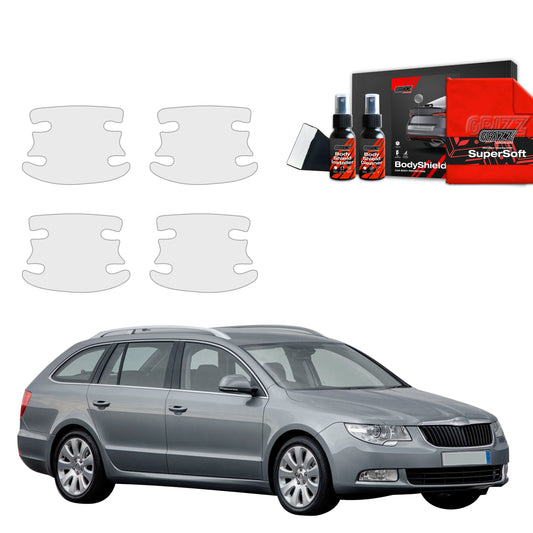4in1 Protective film under door handles for Skoda Superb 2 Kombi (2009-2013)