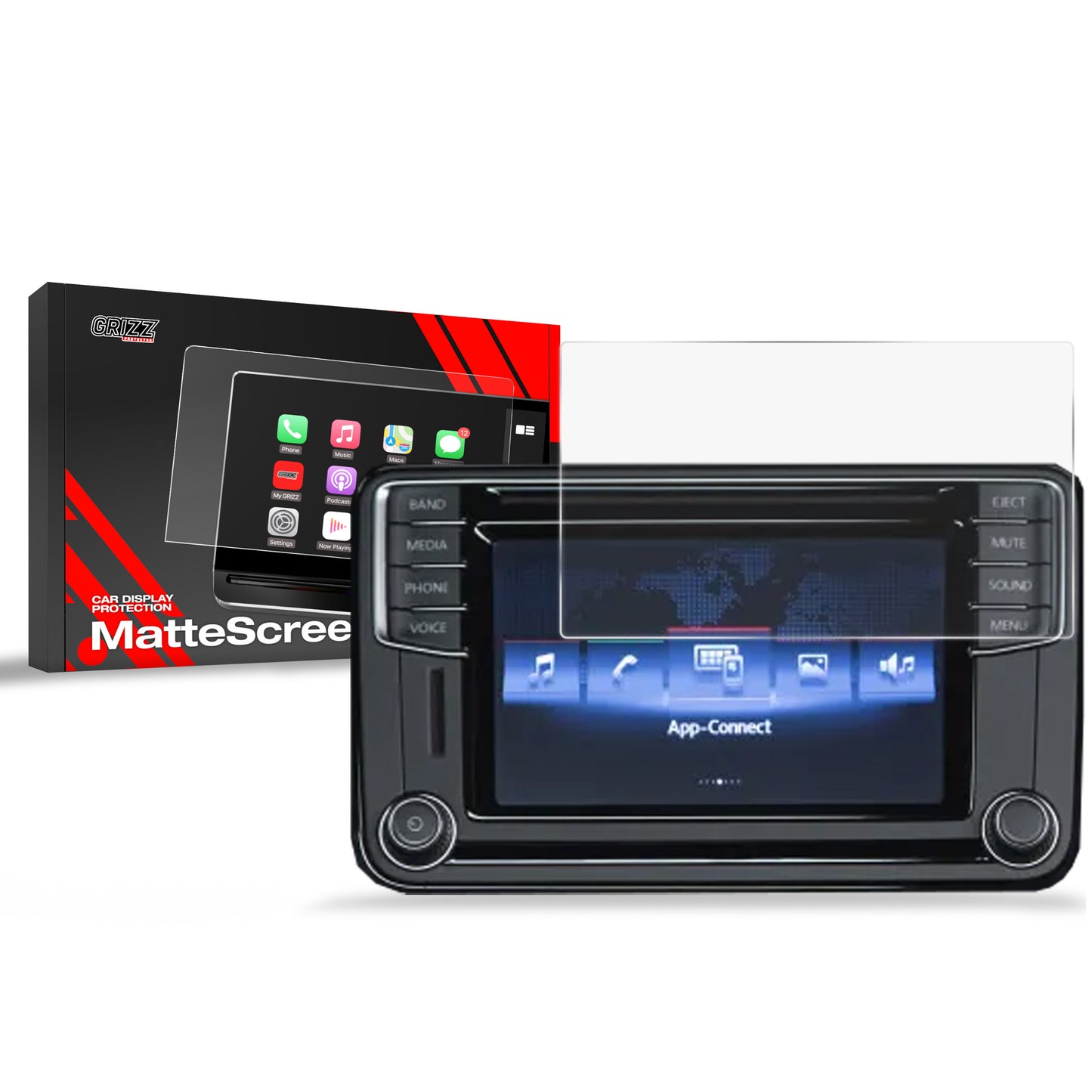 Anti-fingerprint screen film Volkswagen VW Scirocco (2015-2018) Matte Grizz