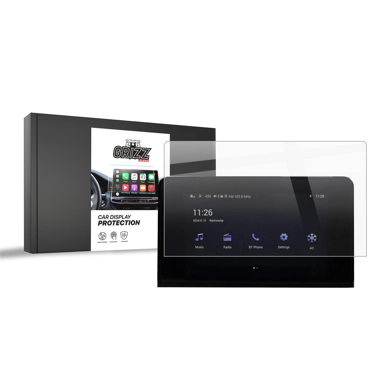 Ceramic screen film BAIC BEIJING 3 8" (2024-2025) Grizz