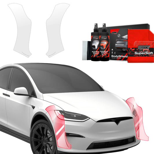 2in1 Protective film for bumper for Tesla Model X (2021-2025)