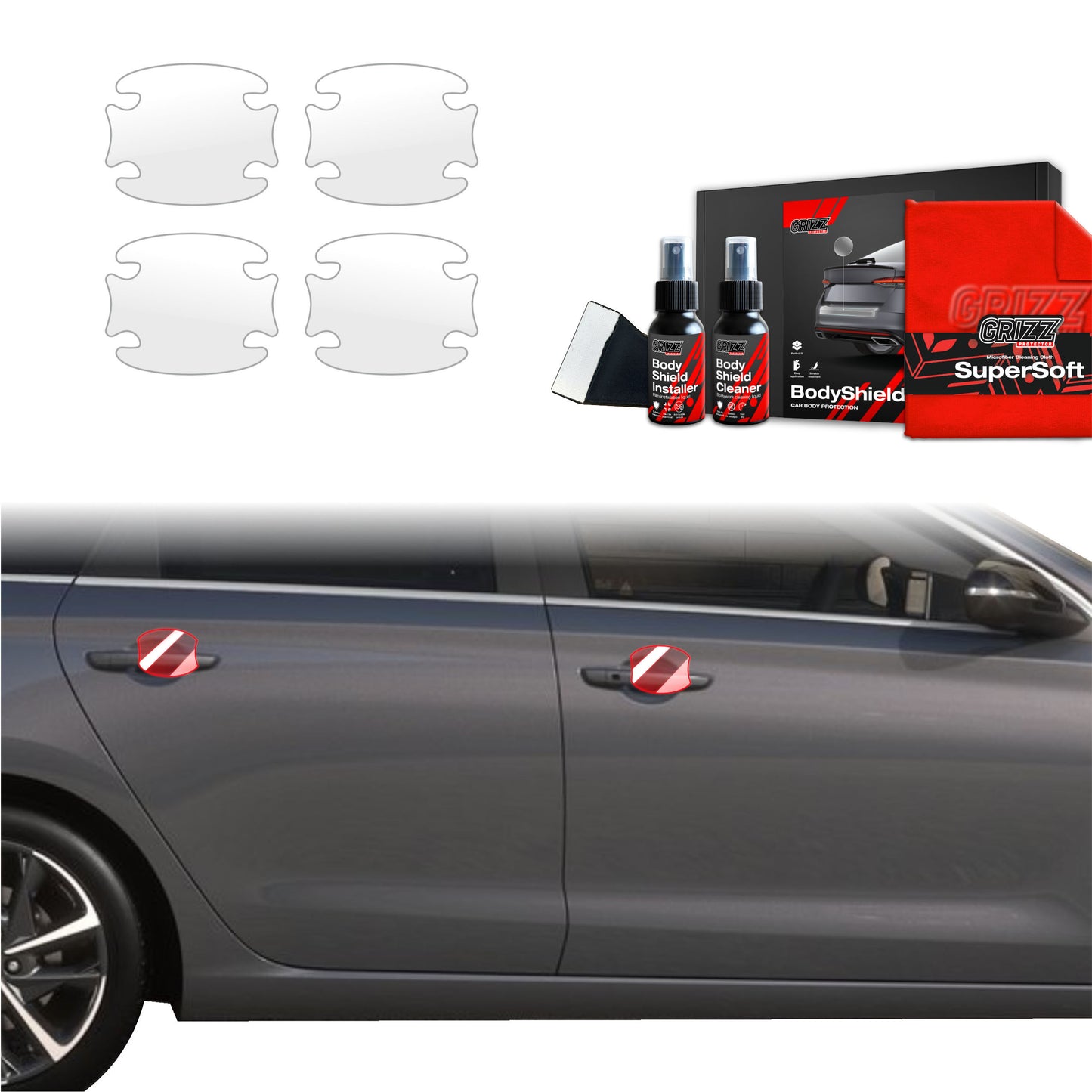 4in1 Protective film under door handles for Hyundai i30 Wagon (2020-2025)