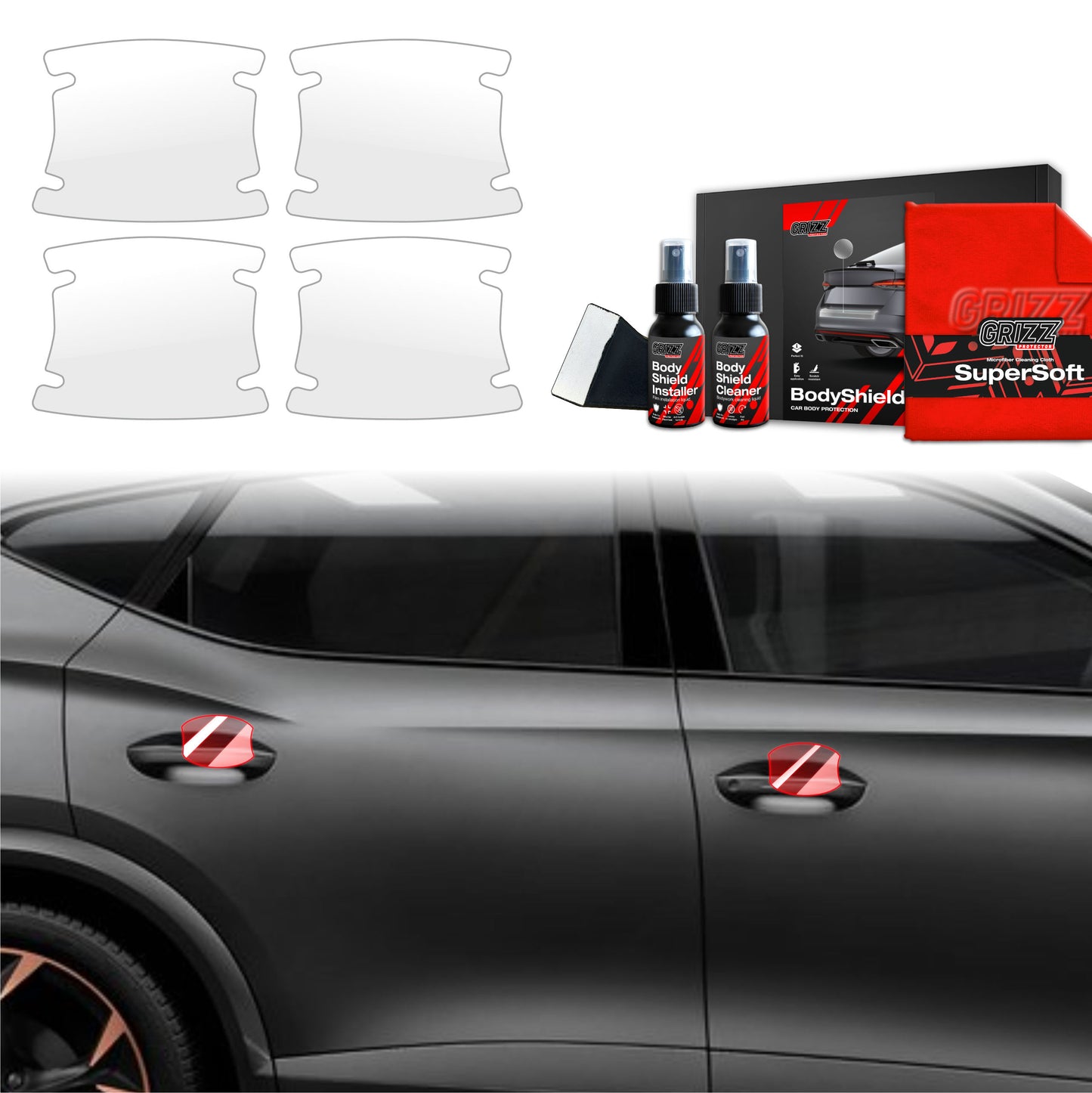 4in1 Protective film under door handles for Cupra Formentor (2020-2024)