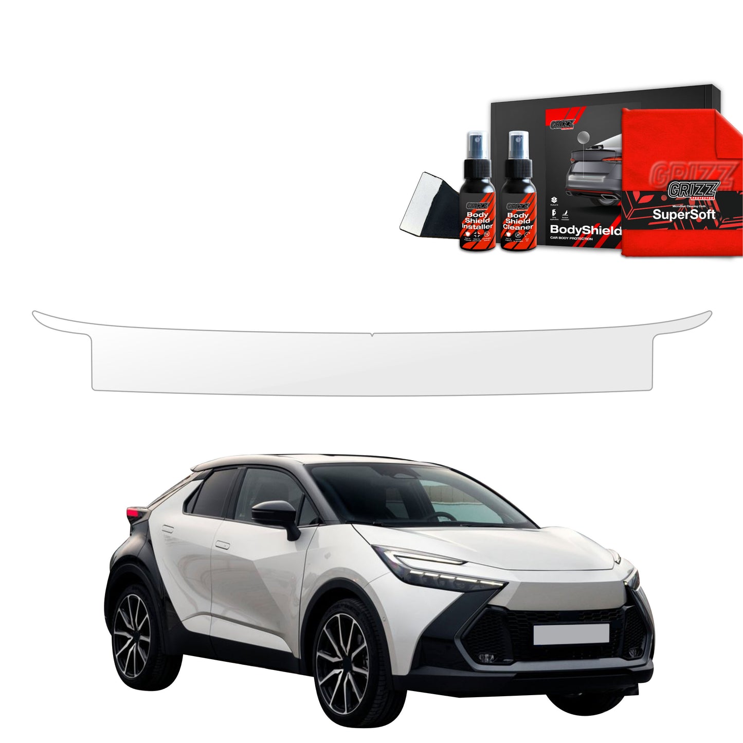 Protective film for trunk threshold for Toyota C-HR (2023-2025)