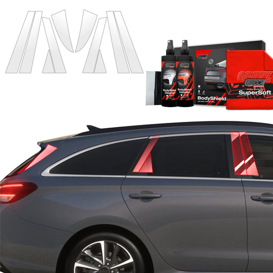 10in1 Protective film for pillars for Hyundai i30 Wagon (2020-2025)