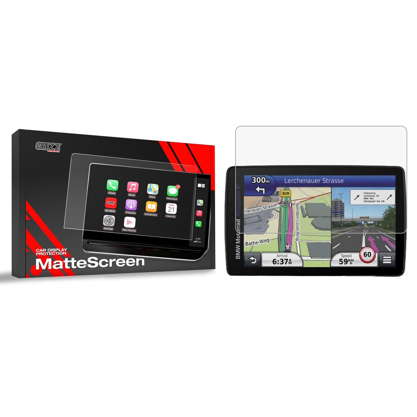 Anti-fingerprint screen film BMW Navigator 6 Matte Grizz