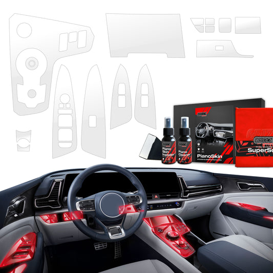 11in1 Grizz protective interior film Kia Sportage 5 Hybrid Keyless (2021-2024) Transparent PianoSkin